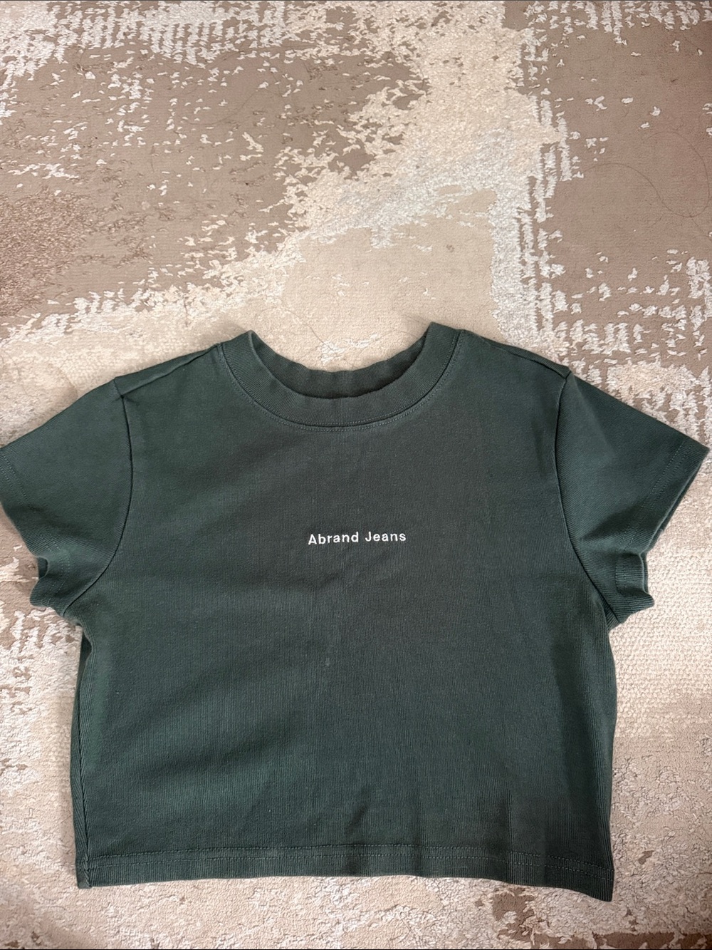 Abrand Jeans Forest Green Cropped Tee